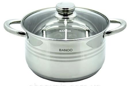 Набор посуды кастрюль из нержавеющей стали 12 предметов Banoo BN-5001, фото №6 Набор посуды кастрюль из нержавеющей стали 12 предметов Banoo BN-5001, фото №6