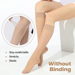 Гольфы, 12 пар, Прозрачные гольфы для женщин, Телесный цвет, Один размер подходит всем synthetic.ua - Фото 1