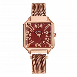 Женские аналоговые кварцевые часы Generisch с сетчатым ремешком - Фото 1