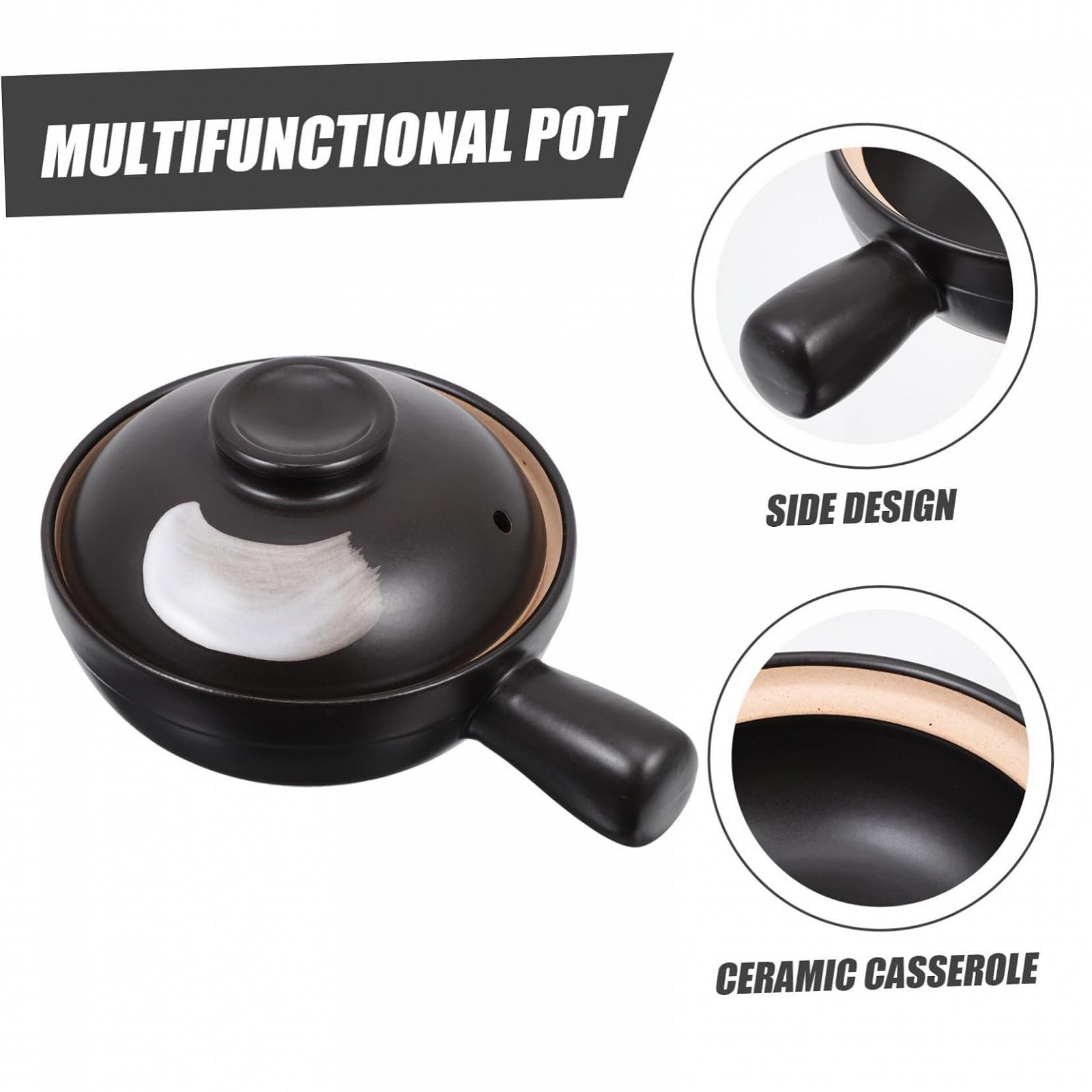 Ківш для супу Toyvian з ручкою, керамічний з кришкою, для 1 особи, фото №8