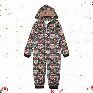 Рождественский пижамный комплект с капюшоном synthetic.ua - Фото 1