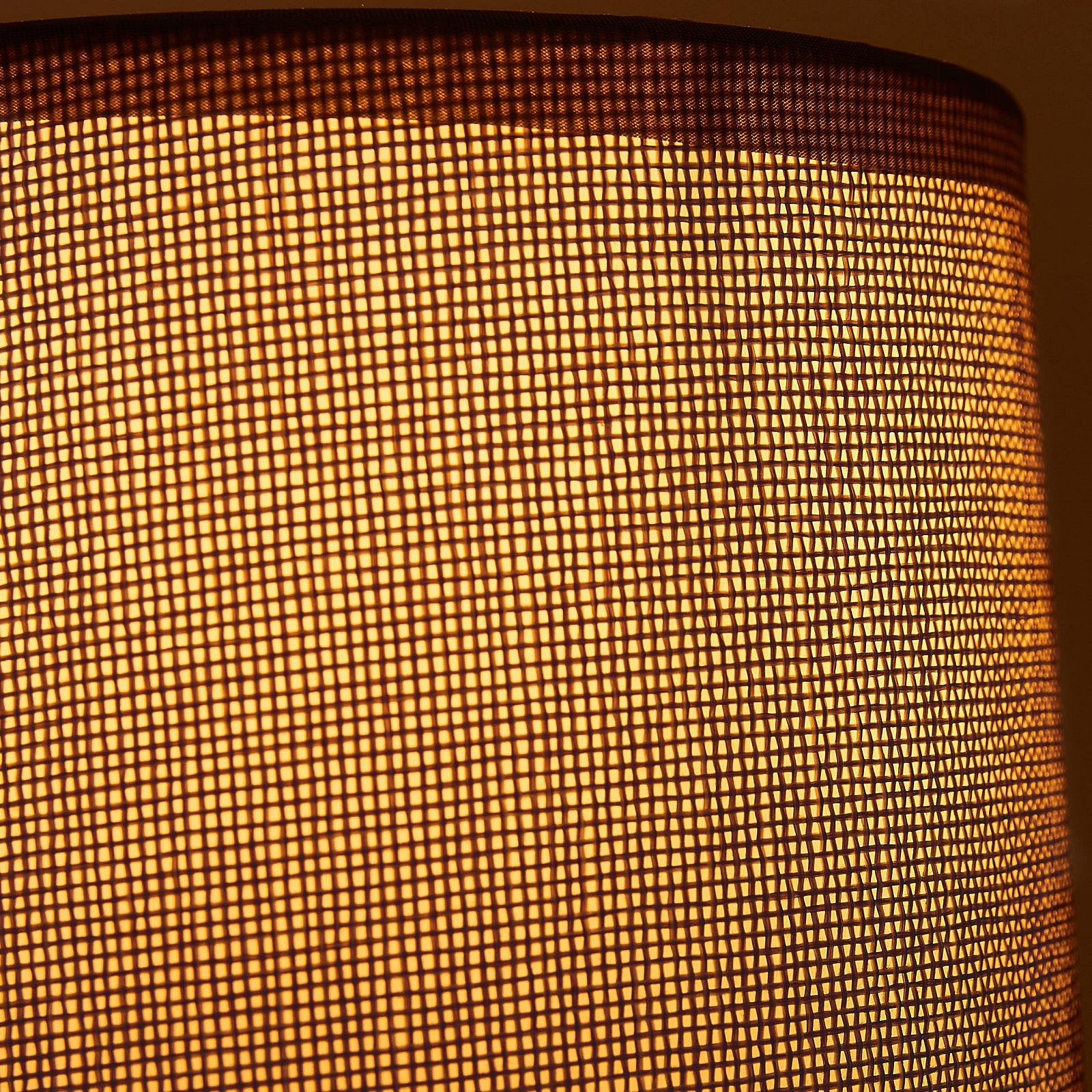 Набір з 2 настільних ламп BRUBAKER 27 см з керамічною основою та лляними абажурами Grey, фото №3