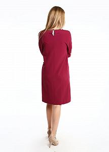 Платье inDresser S Бордовый (IN-0209Н009Д-Burgundy) synthetic.ua - Фото 1