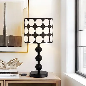 Настільна лампа ELINKUME Сучасна Приліжкова 3 колірні температури 50 см Чорна - Фото 1