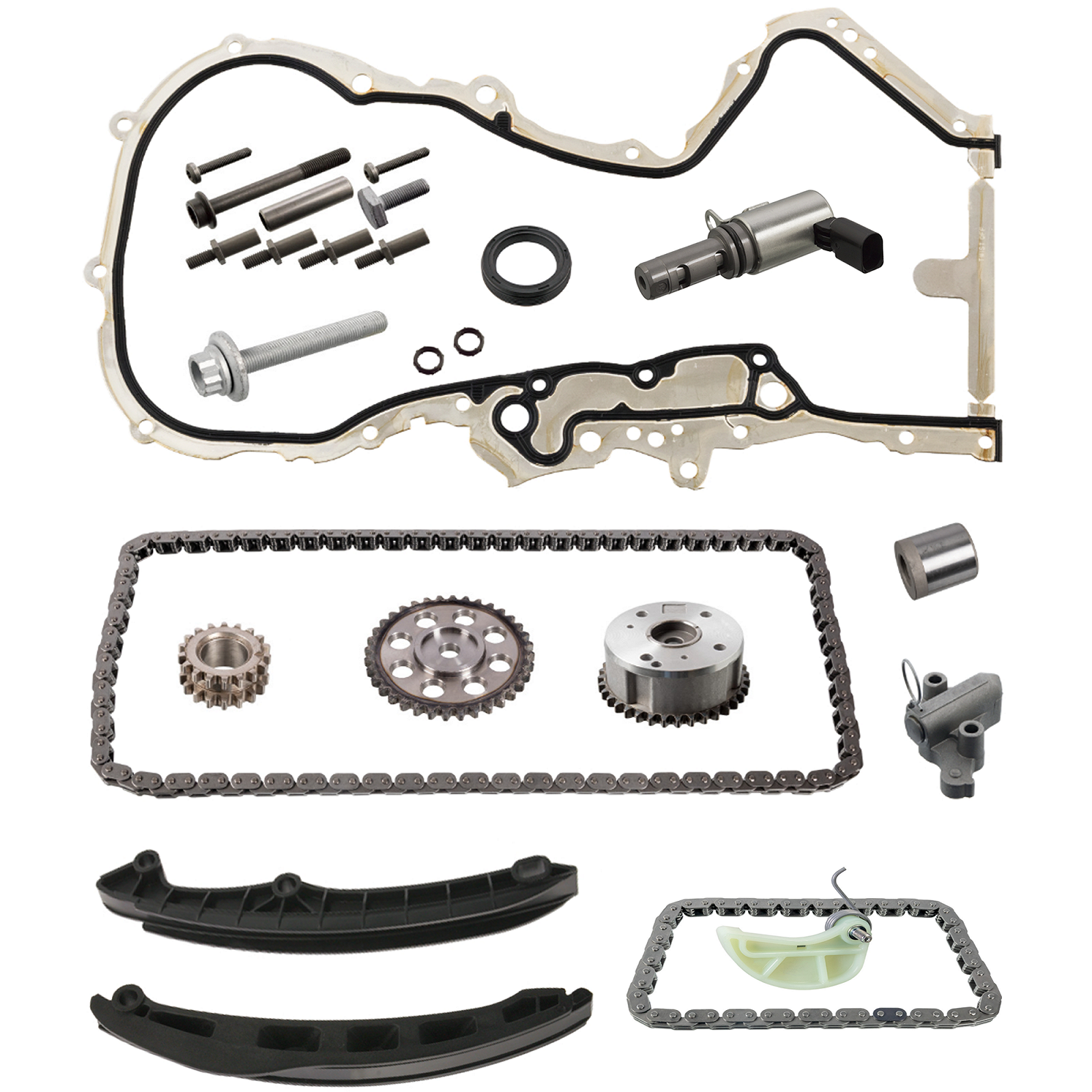 Комплект ланцюга ГРМ PartsTec All-in-One PTA114-1003 для AUDI SEAT SKODA VW, фото №1