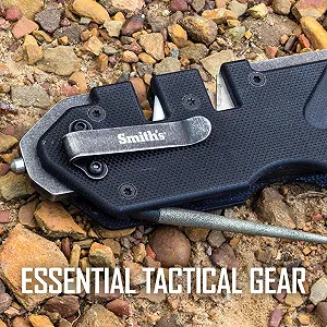 Тактичне точилка для ножів Smith's Pocket Pal PP1 Tactical Sharpener чорне G-10 synthetic.ua - Фото 1