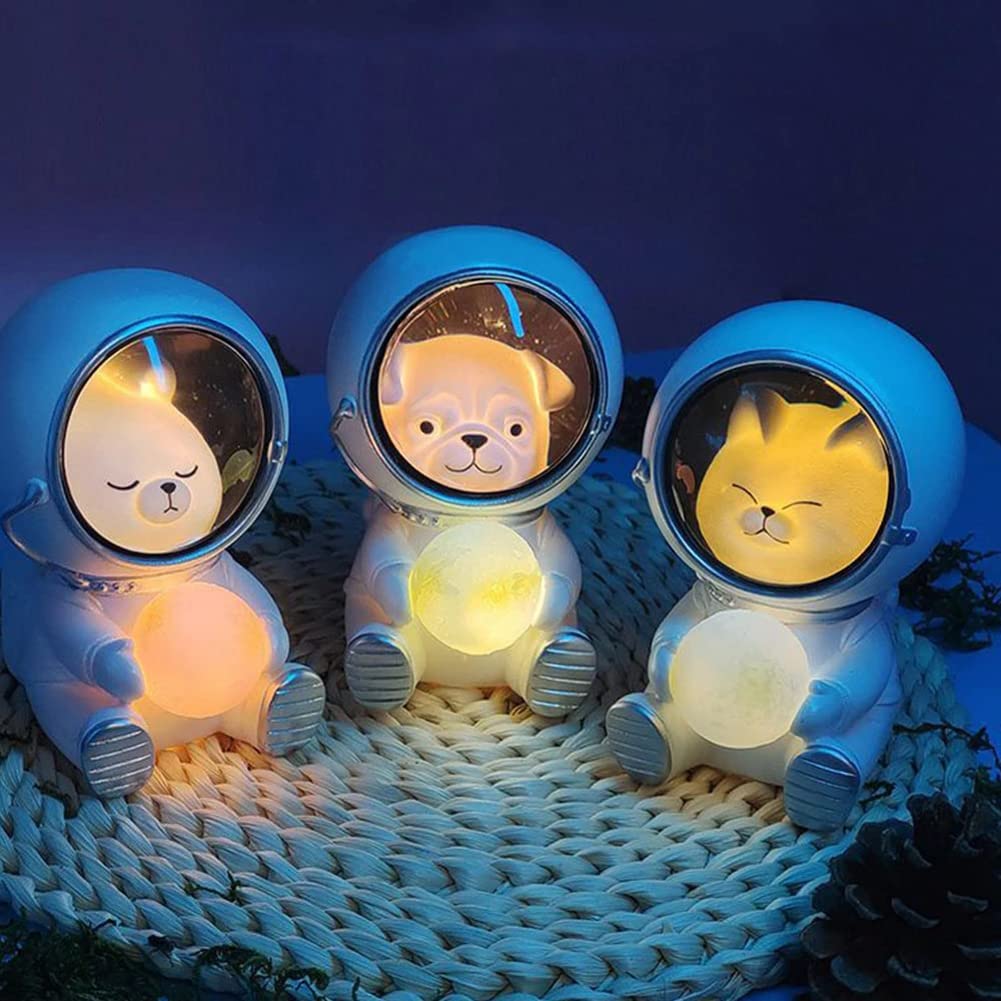 Ночник LUCKKY Astronaut LED (астронавт, звездное небо, Земля, атмосферный, с животными, из смолы), фото №4