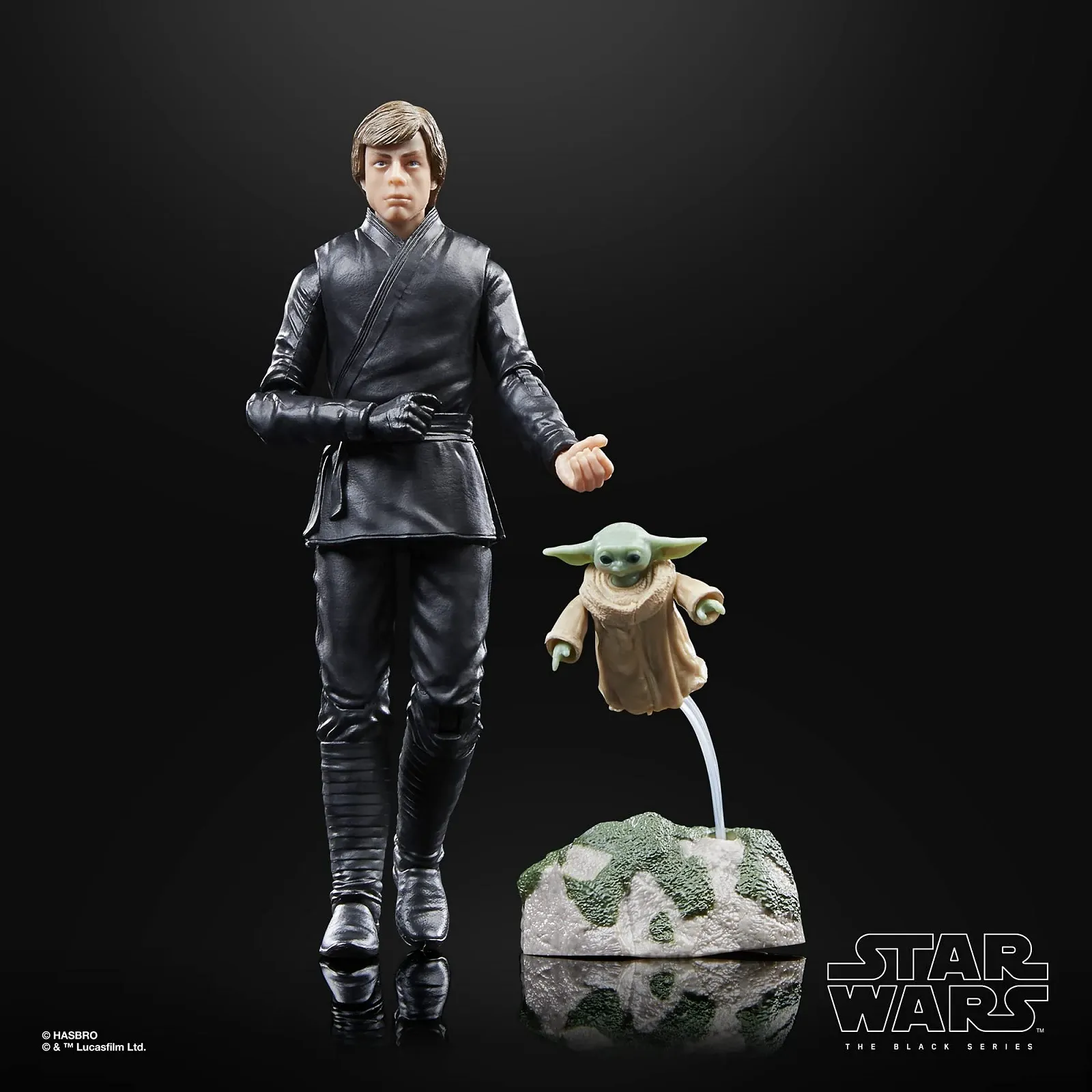 Набор коллекционных фигурок Star Wars The Black Series Luke Skywalker & Grogu 15 см, фото №5
