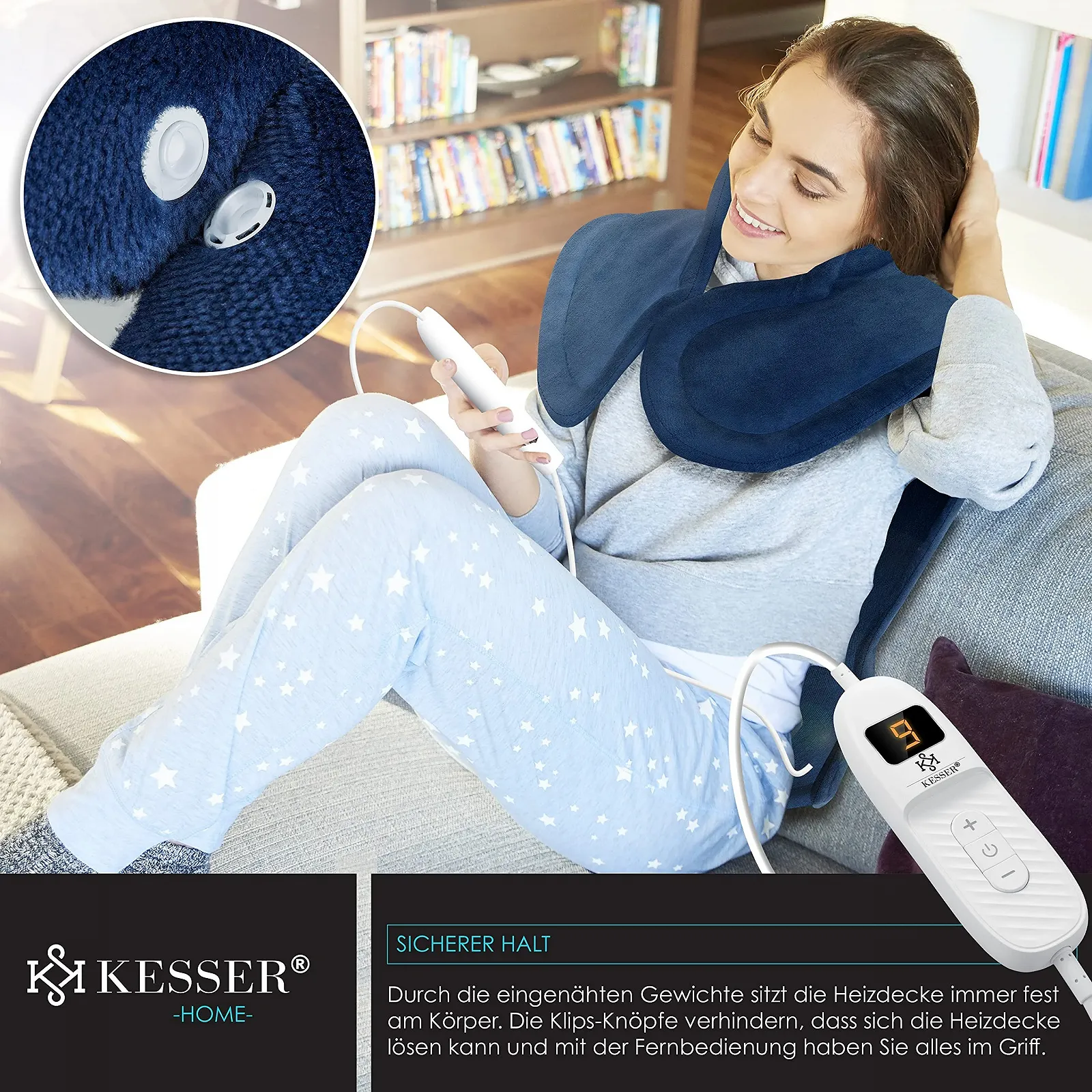 Електрична грілка KESSER Для спини, плечей, шиї, фото №3 Електрична грілка KESSER Для спини, плечей, шиї, фото №3