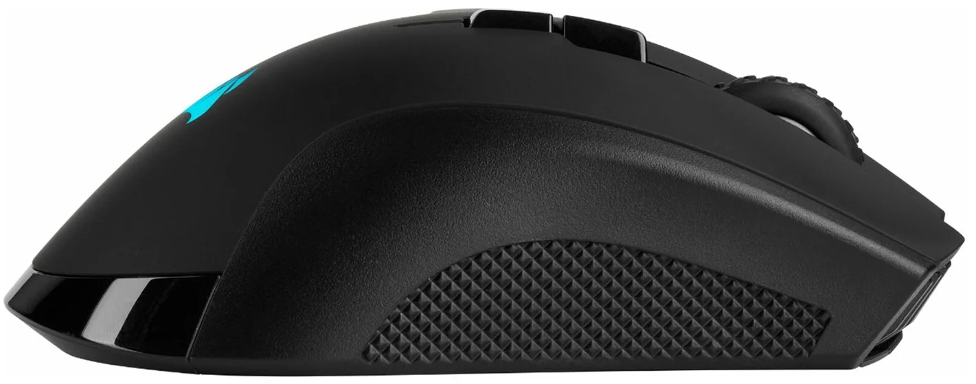Ігрова бездротова миша Corsair Ironclaw RGB Wireless / USB / Bluetooth / Радіоканал / Pixart PMW3391 / 18000 DPI / 10 кнопок / RGB підсвітка / Чорна, фото №5