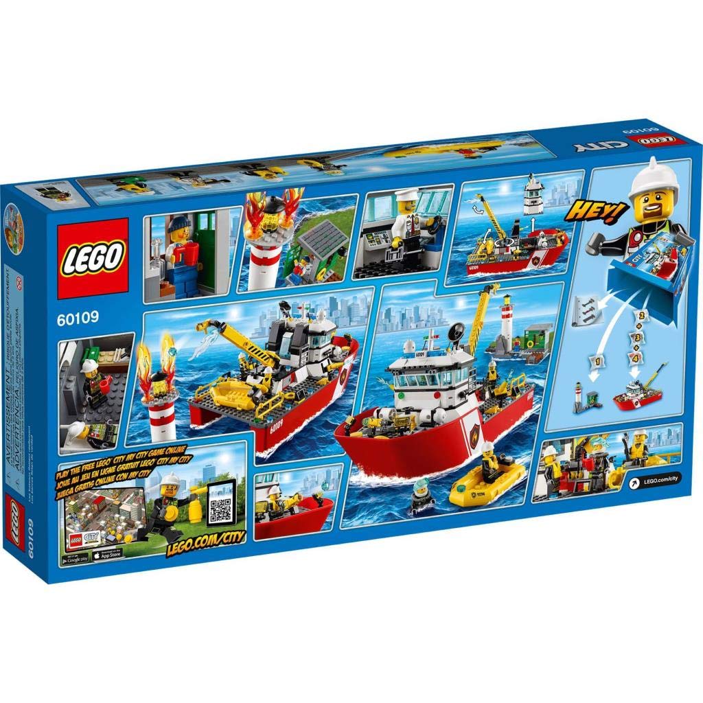 Конструктор Lego City 60109 – Пожежний Корабель, фото №2