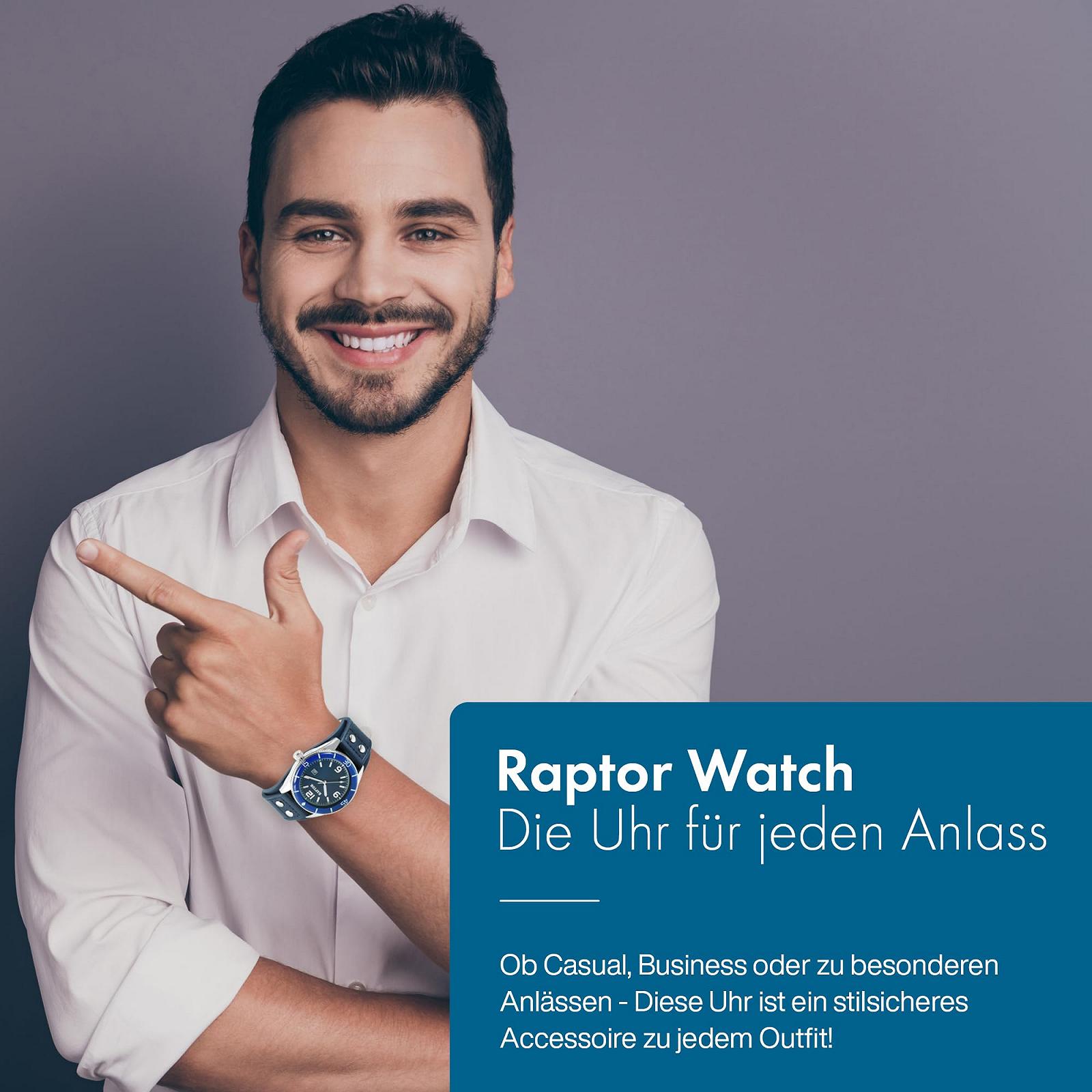 Годинник Raptor Gabin RA20367 Чоловічий Дата Ремінець Шкіряний Аналоговий Кварцовий, фото №5 Годинник Raptor Gabin RA20367 Чоловічий Дата Ремінець Шкіряний Аналоговий Кварцовий, фото №5