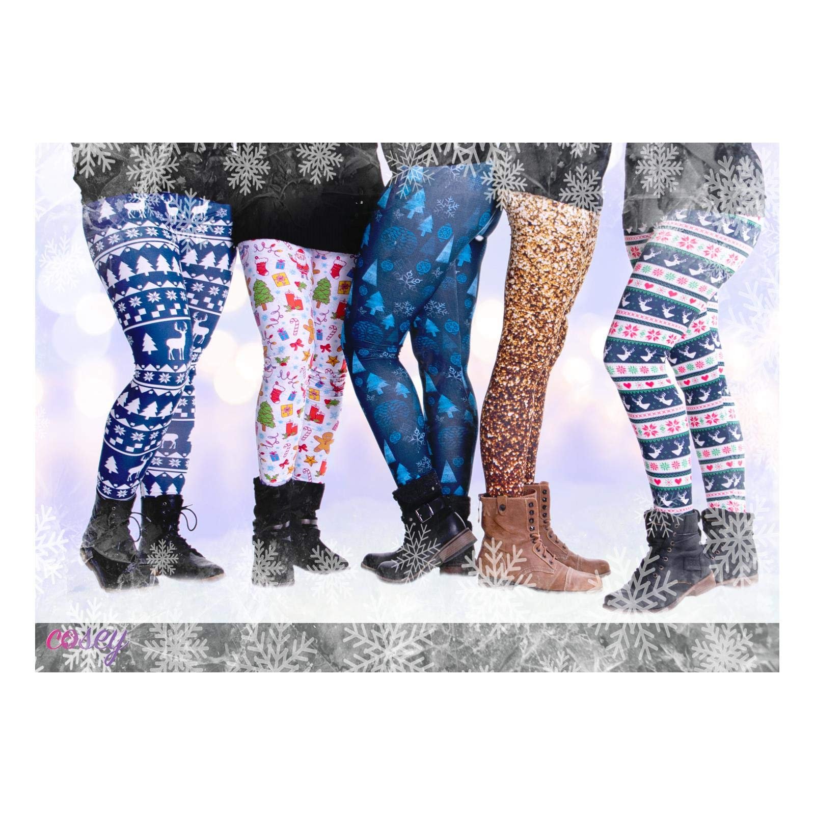 Леггинсы Cosey Рождественская коллекция Разные дизайны One Size, фото №6