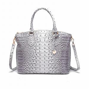Сумка Женская NICOLE & DORIS Средняя Крокодиловая Элегантная Кожаная Сумка-тоут для офиса - Фото 1