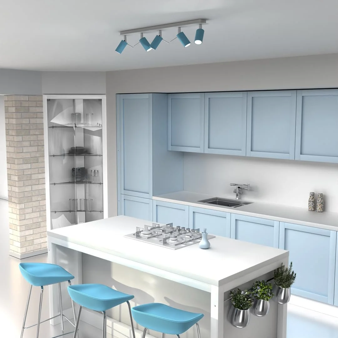 Стельовий світильник Eko-Light Milagro Preston 5x Mini GU10 Синій/Білий, фото №4