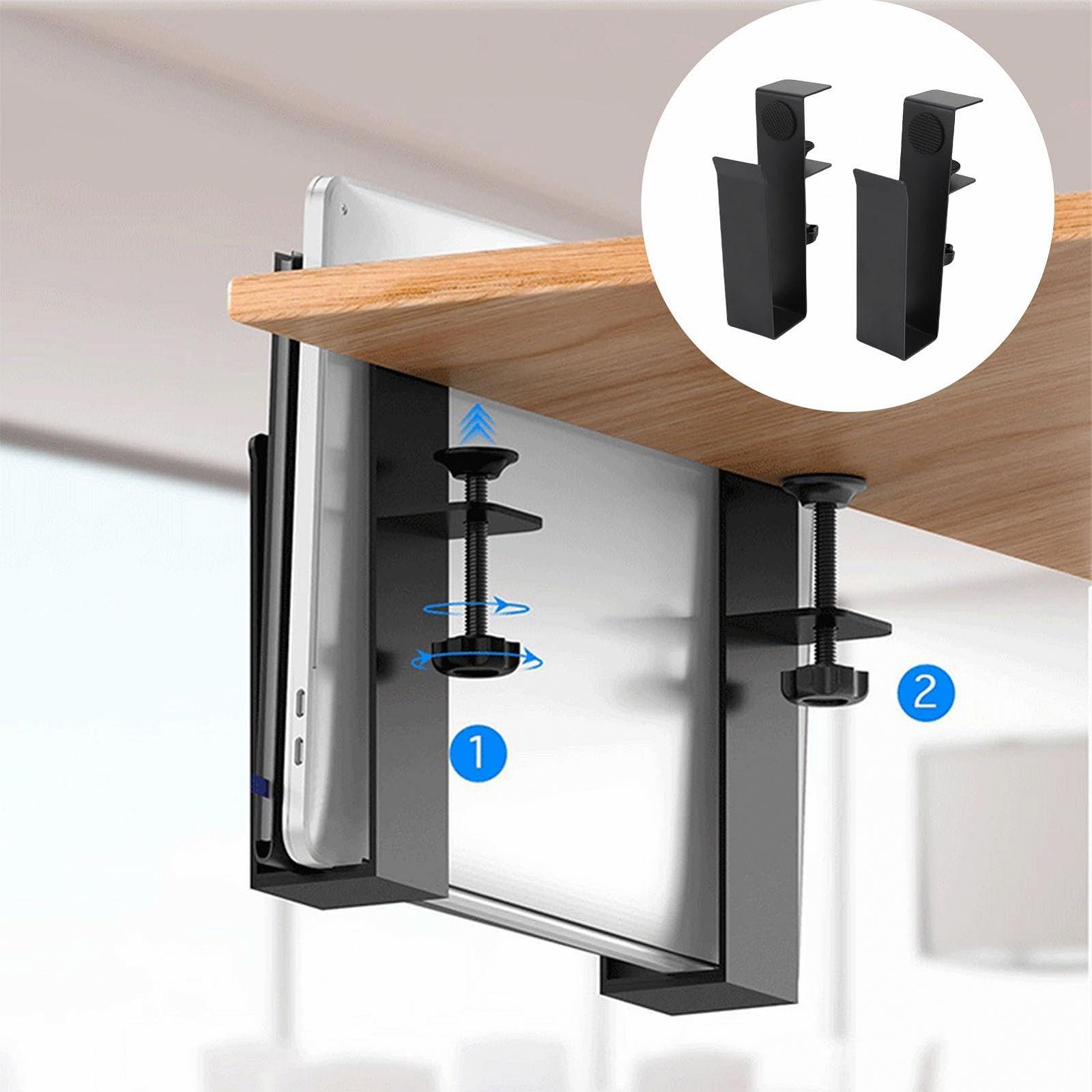 Регулируемый боковой держатель для ноутбука Органайзер для стола из углеродистой стали для ноутбука и книг Экономит место на столах домашного офиса, фото №5