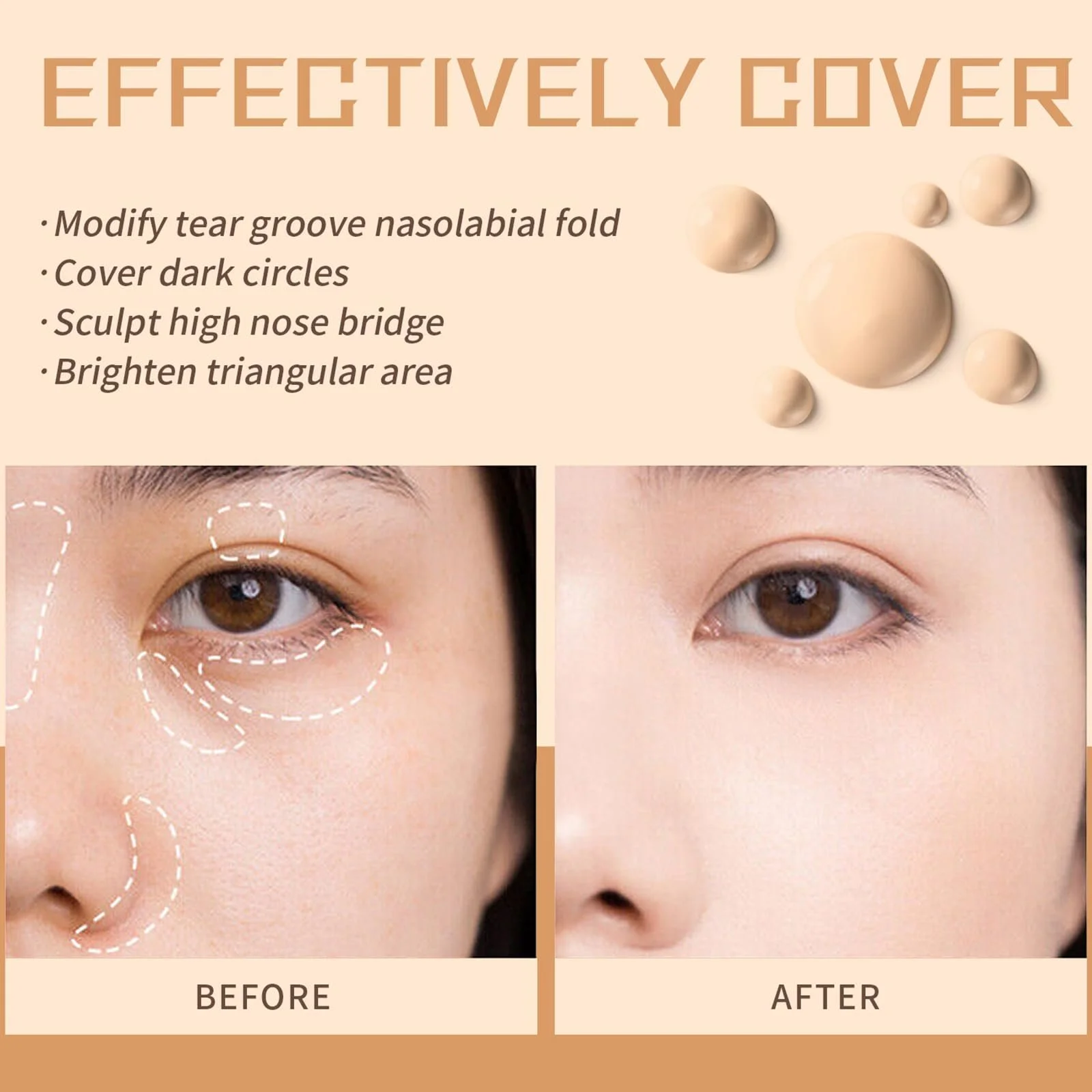 Консилер HERBENJOY Жидкий Полное покрытие 01 Светлая Слоновая Кость, фото №3 Консилер HERBENJOY Жидкий Полное покрытие 01 Светлая Слоновая Кость, фото №3