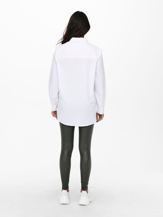 Рубашка ONLY ONLNORA NEW L/S WVN NOOS 15227677 Белый L, фото №2
