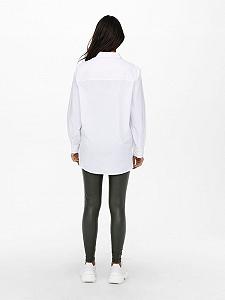 Рубашка ONLY ONLNORA NEW L/S WVN NOOS 15227677 Белый L synthetic.ua - Фото 1