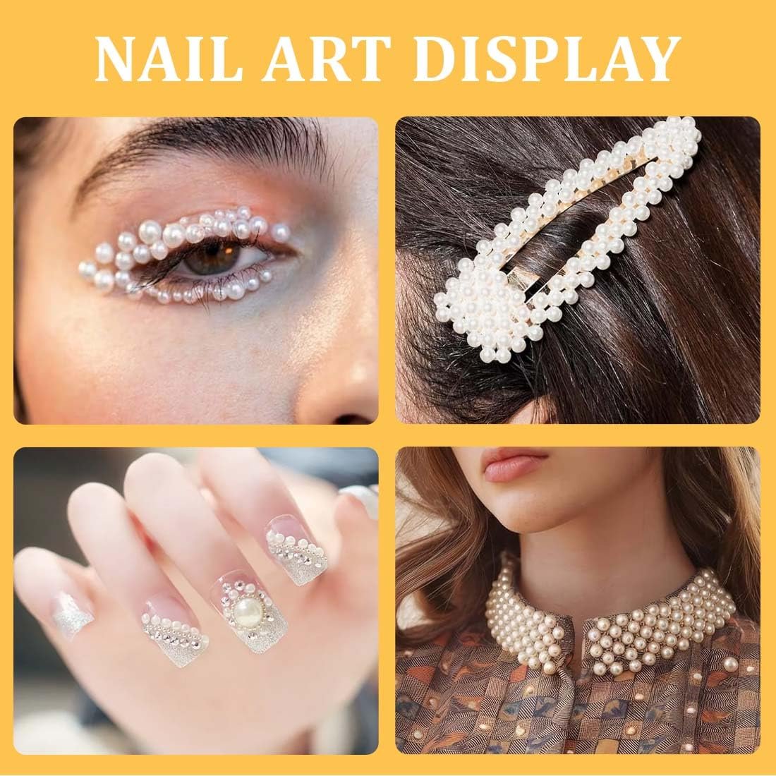 Украшения для ногтей Бисера Микро Икра для ногтей, Золотая Серебряная Мини Икра Стразы, Жемчуг Микро Бисер Украшение для ногтей Блестящие Камни Самоклеящиеся, фото №6