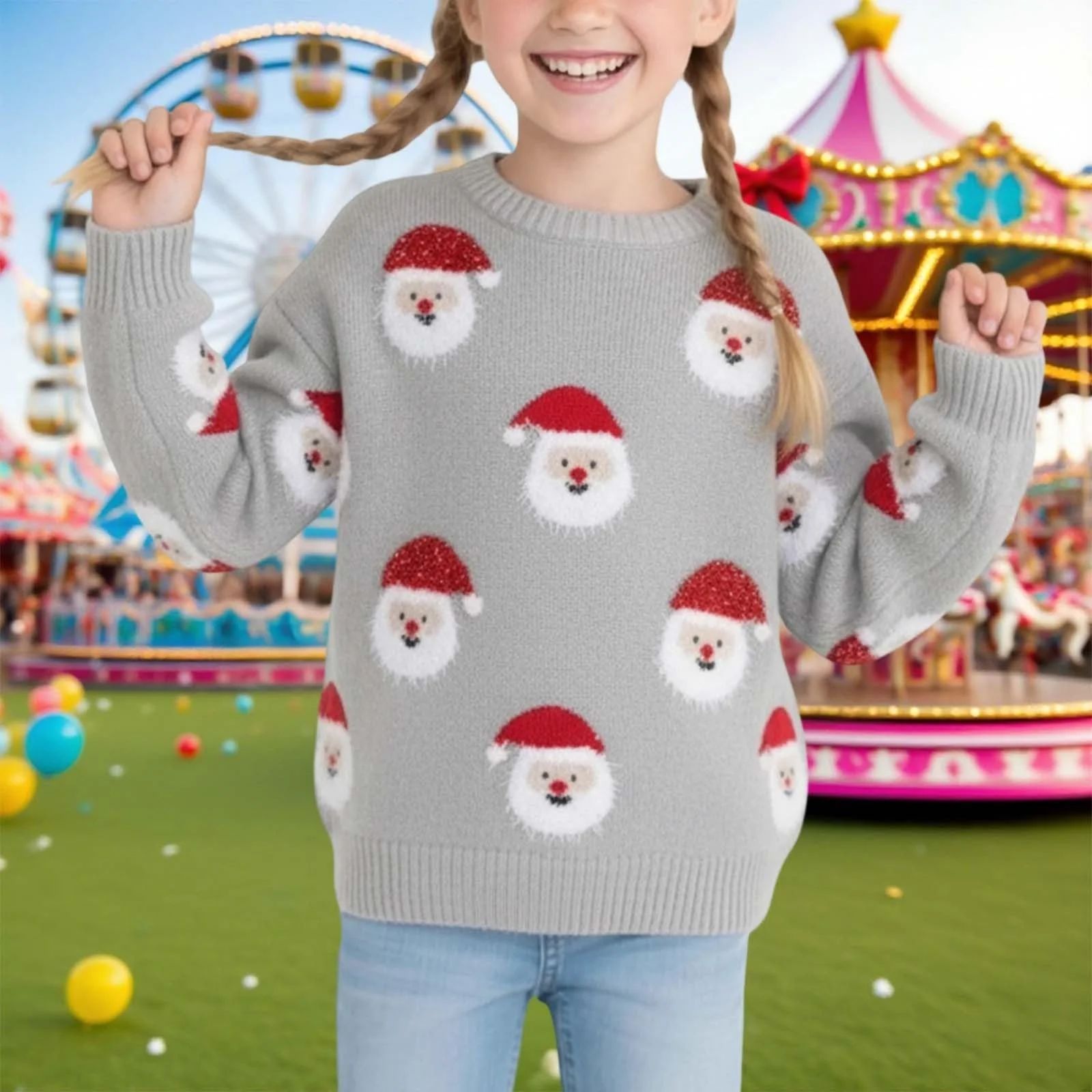 Смішний Різдвяний світшот для Дівчат, фото №2