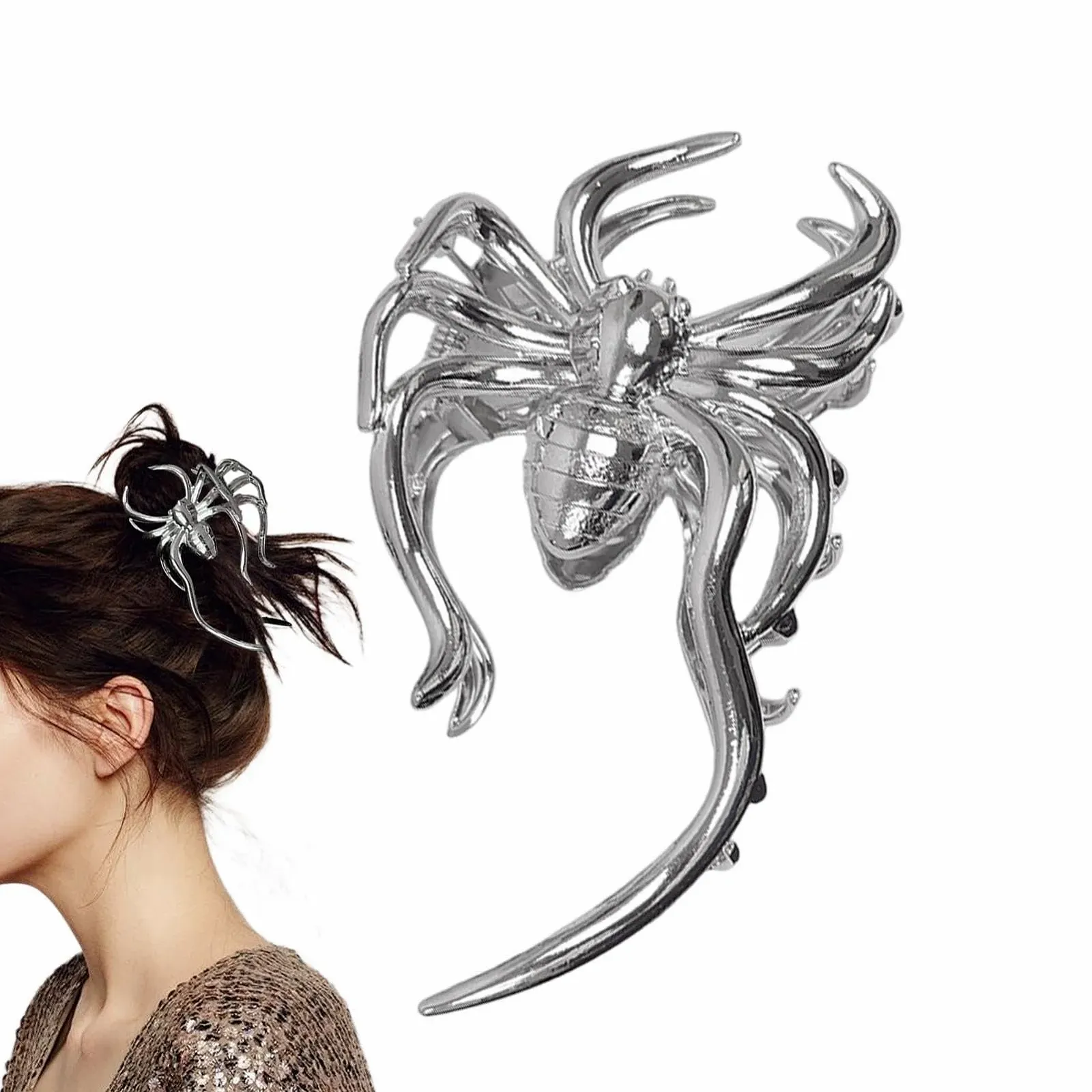Заколка для волос Euyehn Punk, сплав, коготь, Хэллоуин, в форме паука, фото №7 Заколка для волос Euyehn Punk, сплав, коготь, Хэллоуин, в форме паука, фото №7