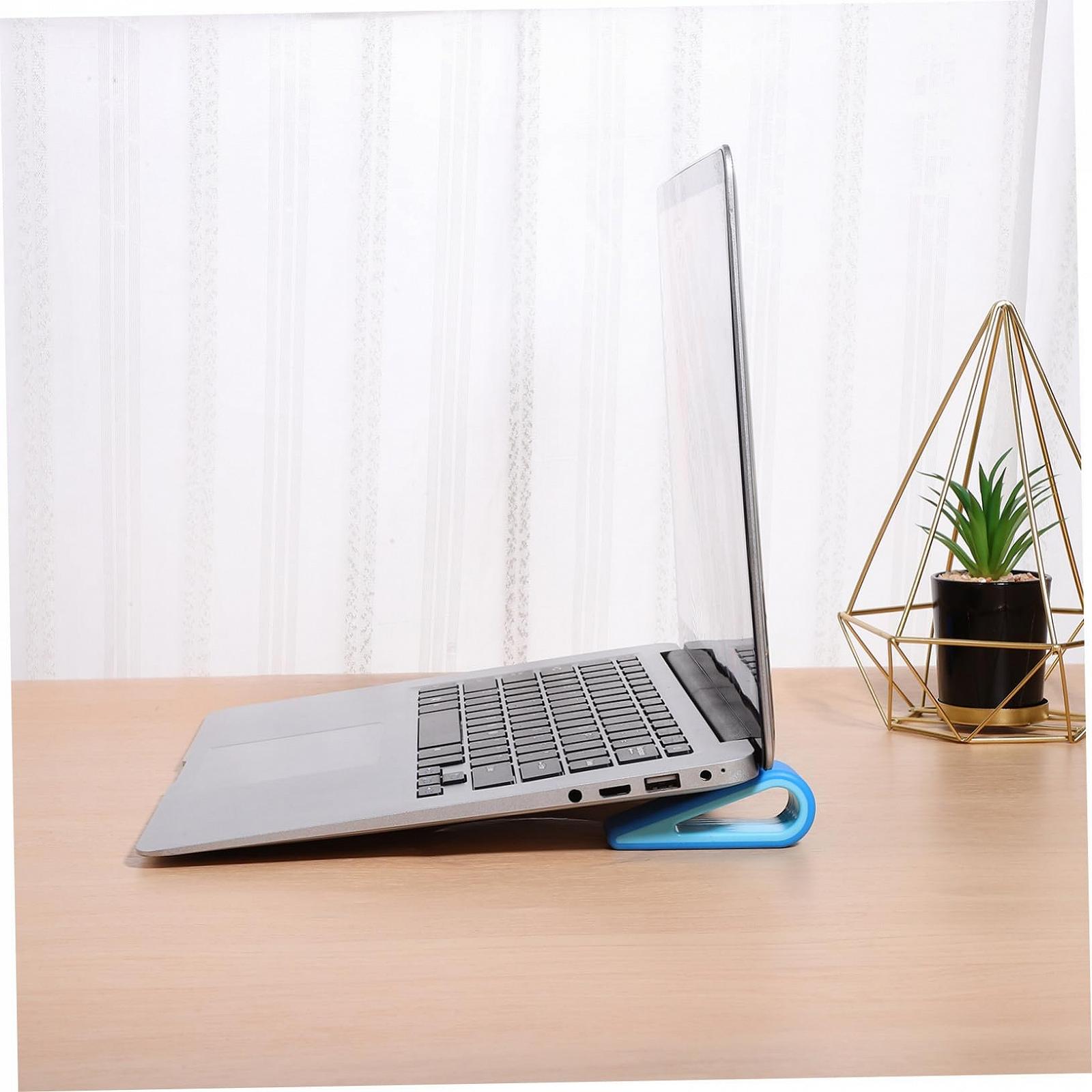 Подставка для ноутбука Veemoon 4 шт., прочная пластиковая регулируемая по высоте подставка с вентиляционными отверстиями для охлаждения, эргономичный угол наклона, органайзер для кабелей, фото №7