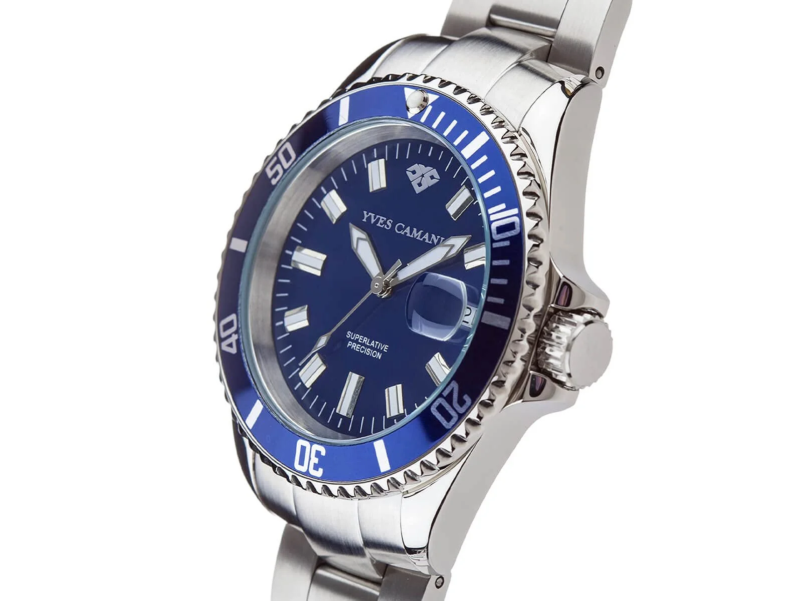 Часы Кварцевые Мужские Yves Camani Anwen YC1065-C Сталь Нержавеющая Синий / Серебряный, серебристый, Браслет, фото №6