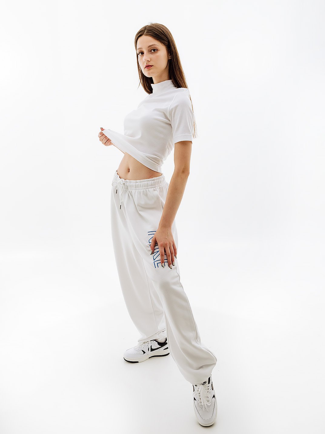 Футболка Nike W NSW ESSNTL RIB MOCK SS TOP M, фото №4