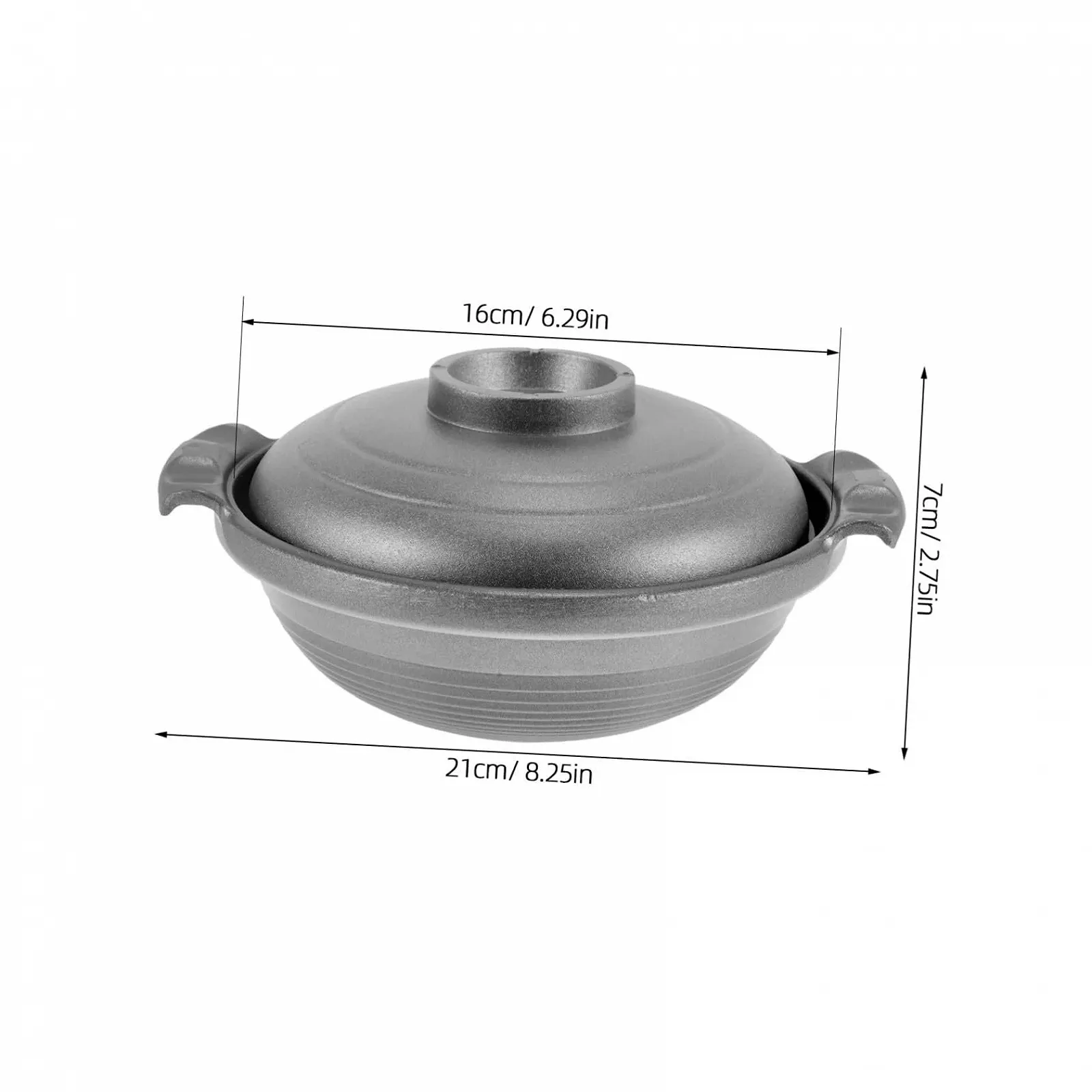Каструля керамічна багатофункціональна з подвійними ручками термостійка антипригарна, фото №2