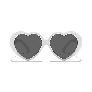 Окуляри Прозорі У формі серця Qinqilanqi-S для чоловіків і жінок, велика оправа, модні synthetic.ua - Фото 1