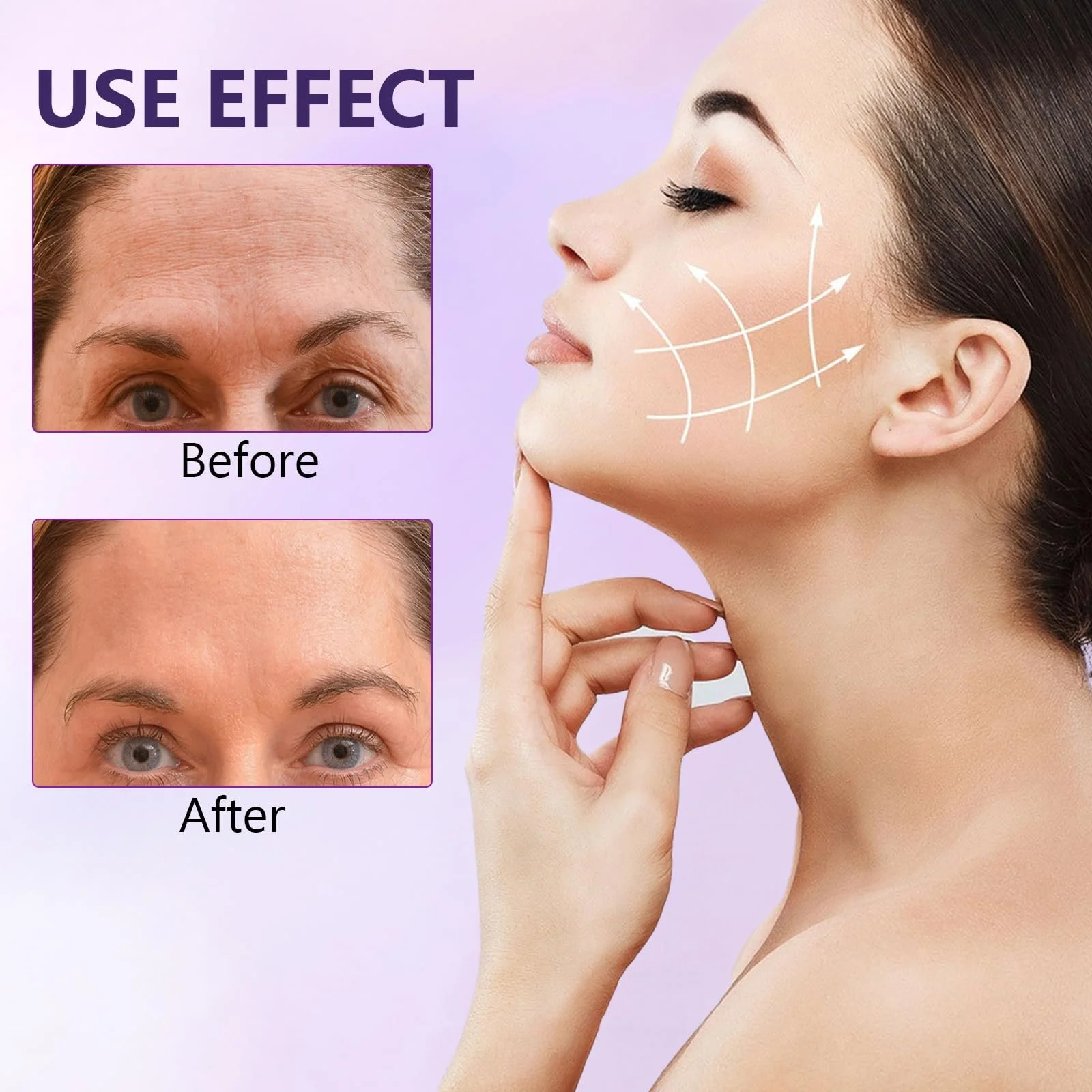 Патчі для обличчя проти зморшок (100 шт.) Прозорі смужки для видалення зморшок, фото №5