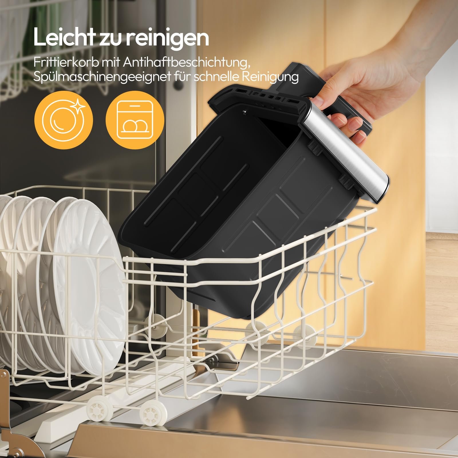 Мультипечь LLIVEKIT XXL 8.5 л Двойной нагрев 360° Hot Air Circulation Смотровое окно Подсветка Сенсорный экран 8 программ, фото №9