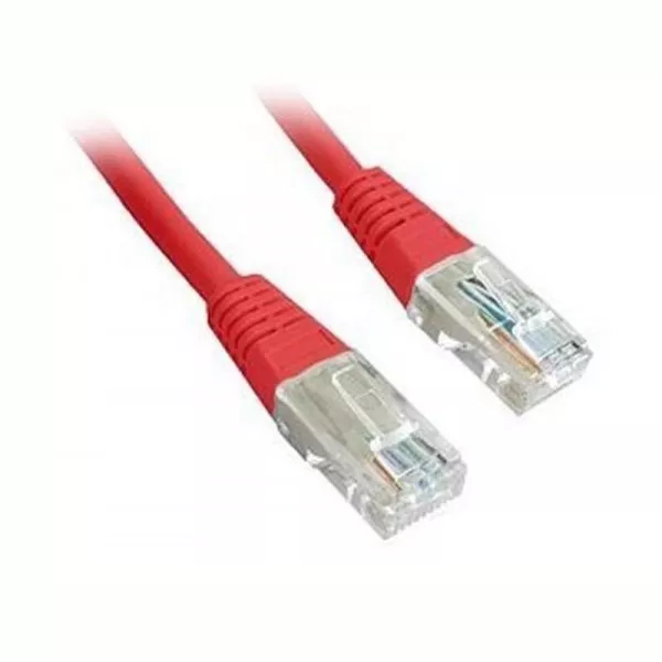 Патч-корд UTP Cablexpert (PP12-0.25M/R) литой 50u amp quot штекер с защелкой 0.25 м красный, фото №1