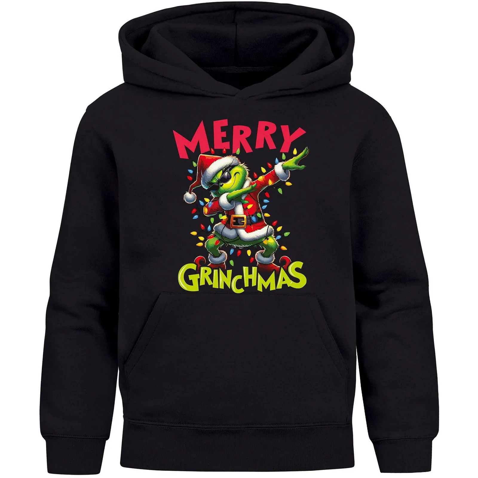 Худи MoonWorks Детский рождественский свитер для мальчиков и девочек Merry Grinchmas Рождественский наряд, фото №1