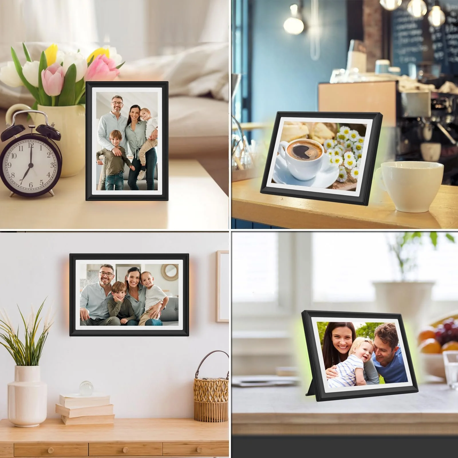 Цифровая фоторамка Frameo 10.1 дюйма WiFi 32 GB HD 1280 x 800 Сенсорный экран LED-подсветка настроения, фото №9