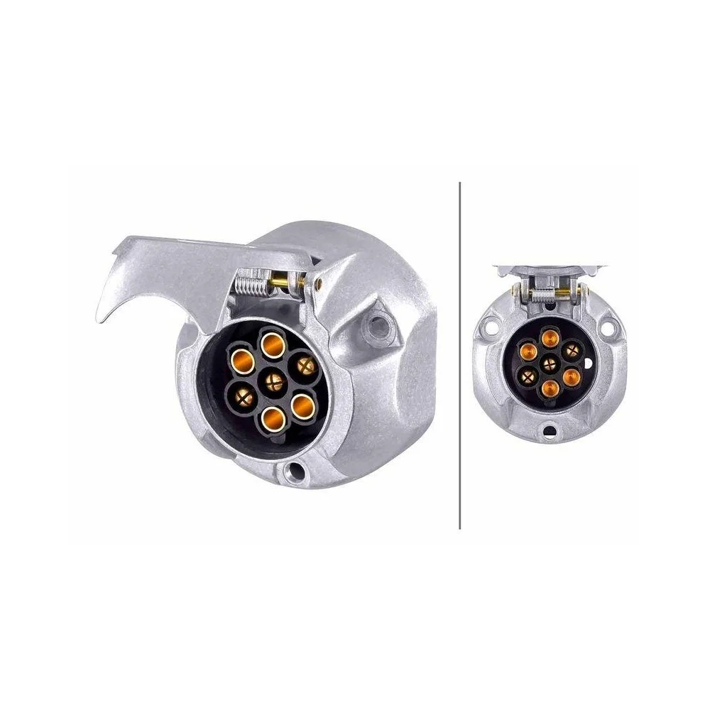 Розетка HELLA 8JB 001 941-001 для DAF MERCEDES-BENZ SCANIA VOLVO SISU CASE IH, фото №1 Розетка HELLA 8JB 001 941-001 для DAF MERCEDES-BENZ SCANIA VOLVO SISU CASE IH, фото №1