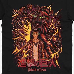 Футболка Аниме Атака титанов Attack on Titan TH225 M synthetic.ua - Фото 1