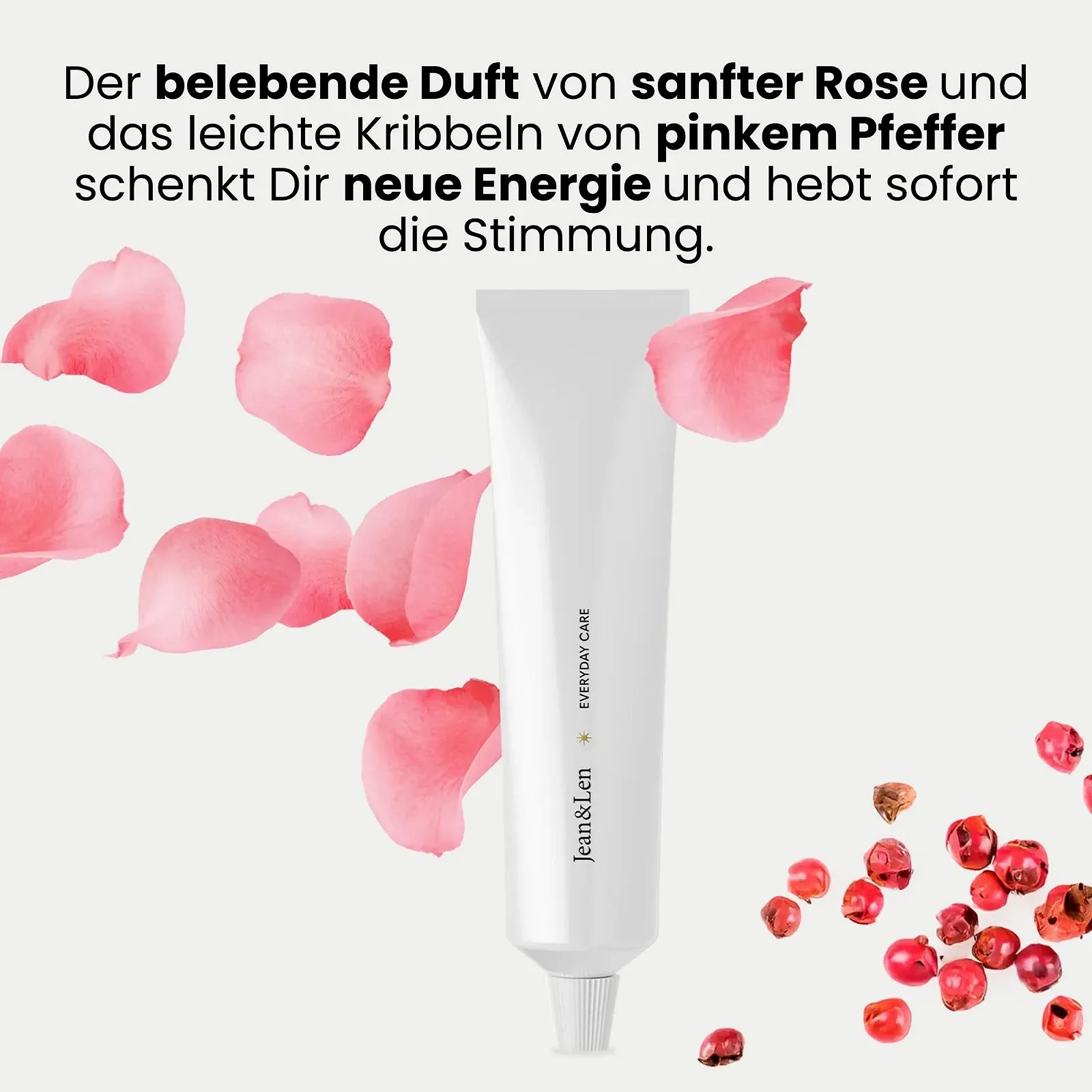 Крем для рук Jean & Len Day Hydrate & Care для сухої та потрісканої шкіри рук, з ніацинамідами, алое вера та вітаміном Е, 75 мл, фото №3