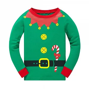 Пижама Popshion Детская Рождественская С длинным рукавом Комплект из двух предметов synthetic.ua - Фото 1