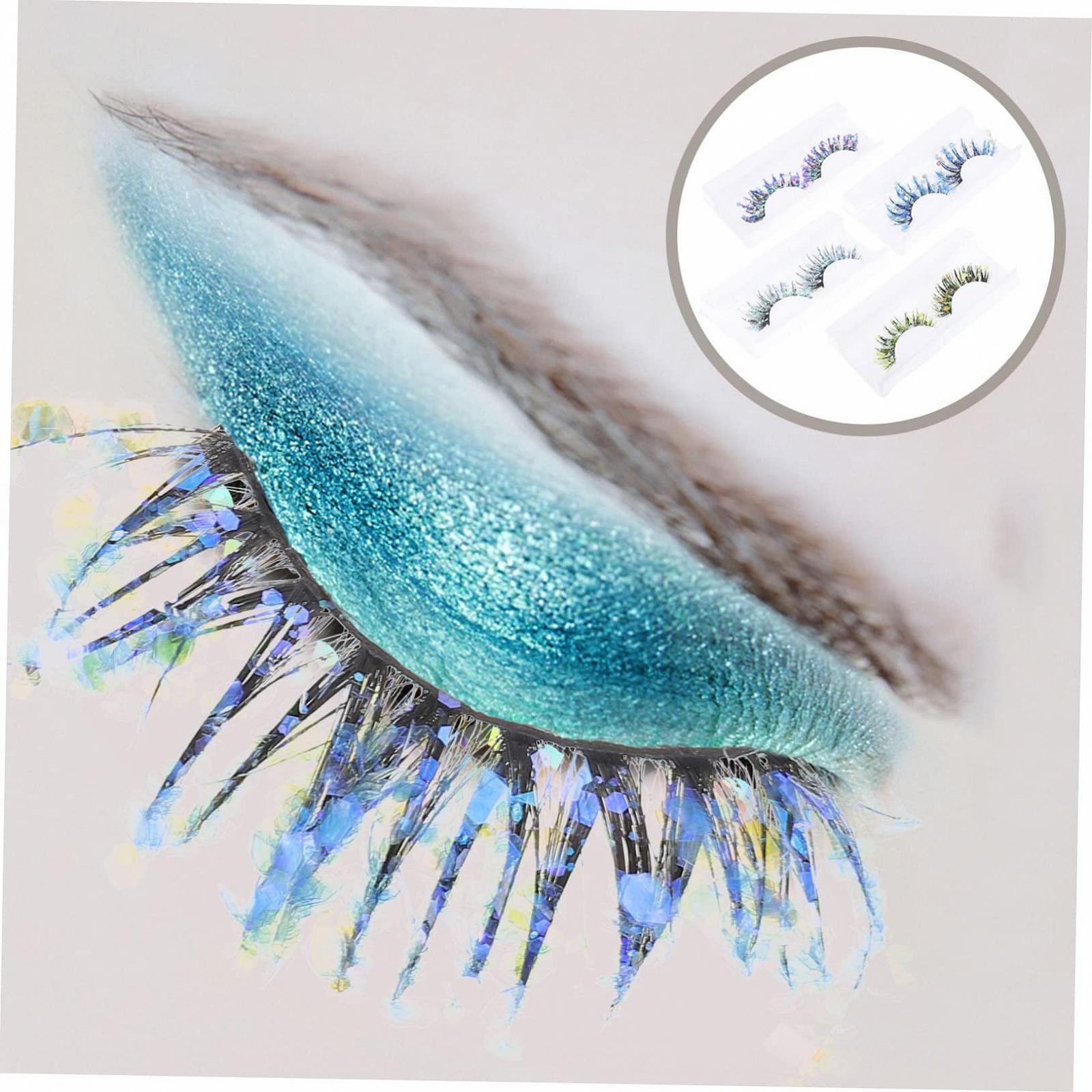 Набір Angoily 4 пари Пайєтки Вії Halloween Глітер 3D Штучні Натуральні Густі, фото №4 Набір Angoily 4 пари Пайєтки Вії Halloween Глітер 3D Штучні Натуральні Густі, фото №4