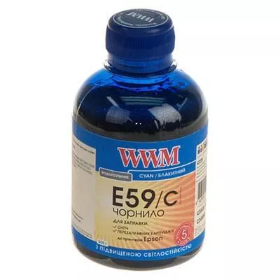 Чернила WWM EPSON StPro 7700/9700/R2400 200г Cyan (E59/C), фото №1