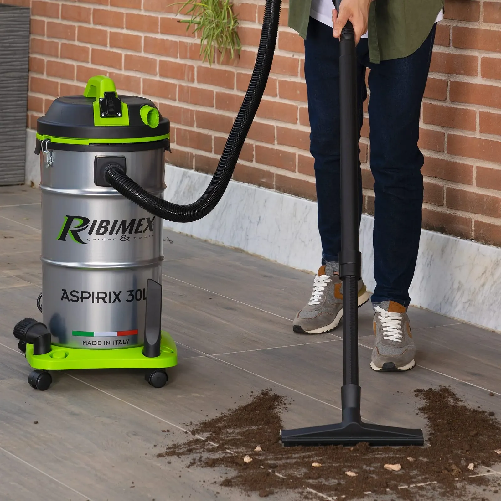 Пилосос для сухого та вологого прибирання RIBIMEX Aspiri PRASP30IT/PE 1200 Вт 30 л, фото №3