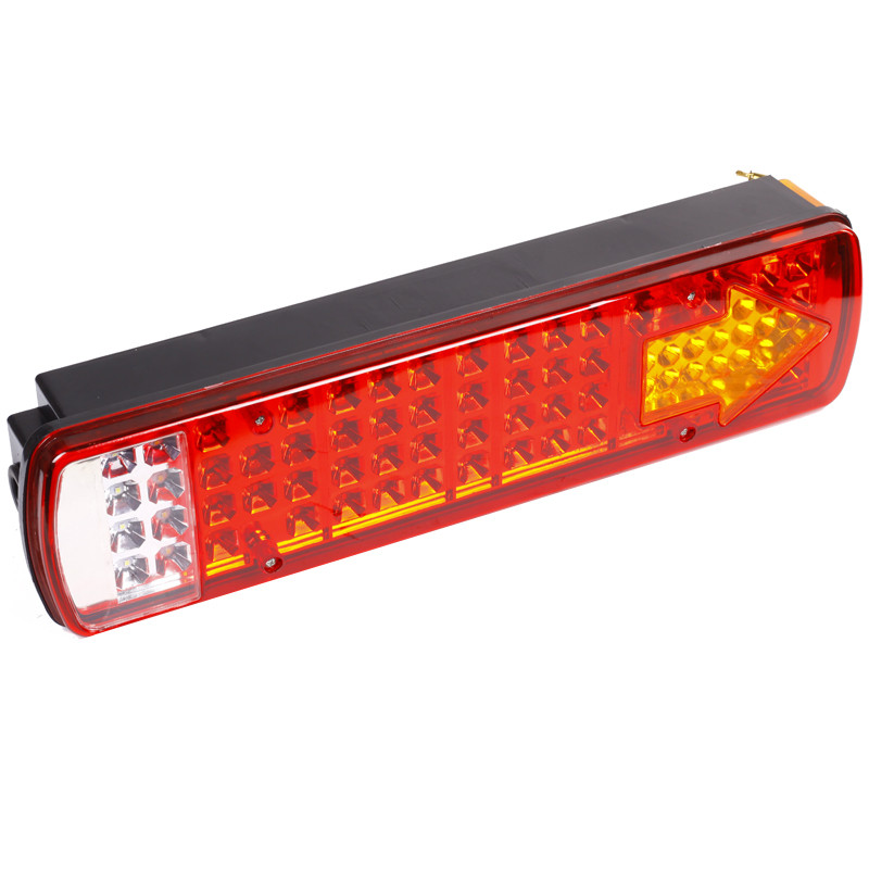 Фонарь задний 6-ти секционный со стрелкой скругленный правый под провод SL-04-121 R, фото №1