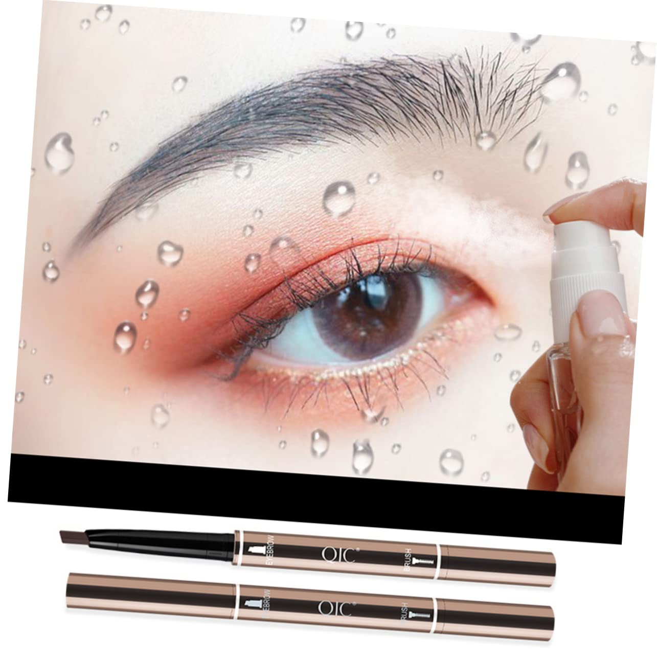 Карандаш для бровей DOITOOL Автоматический Поворот Чёрный, фото №2