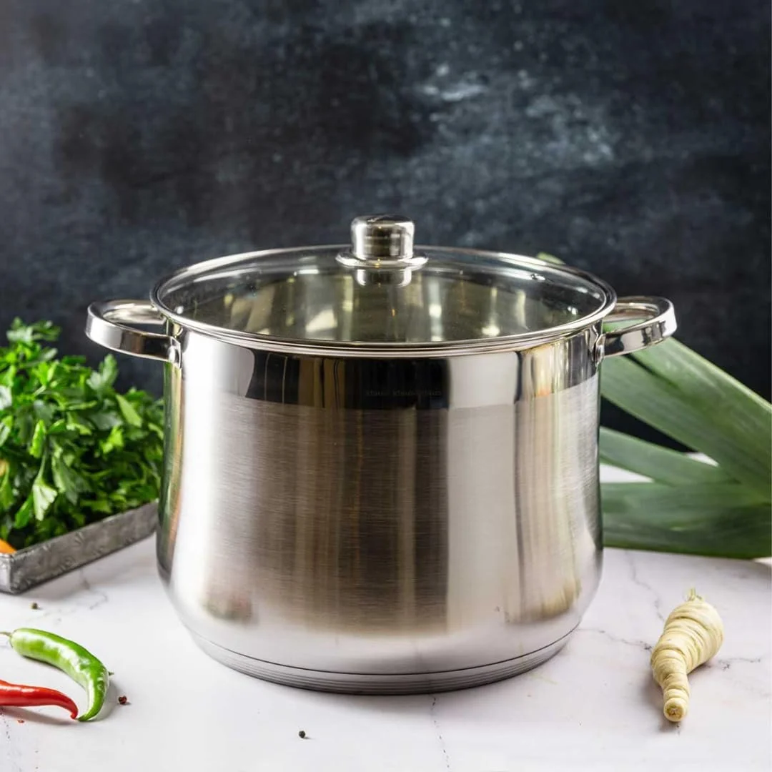 Кастрюля Premium Pot 26 x 21 см из нержавеющей стали с крышкой 10.7 л, фото №2