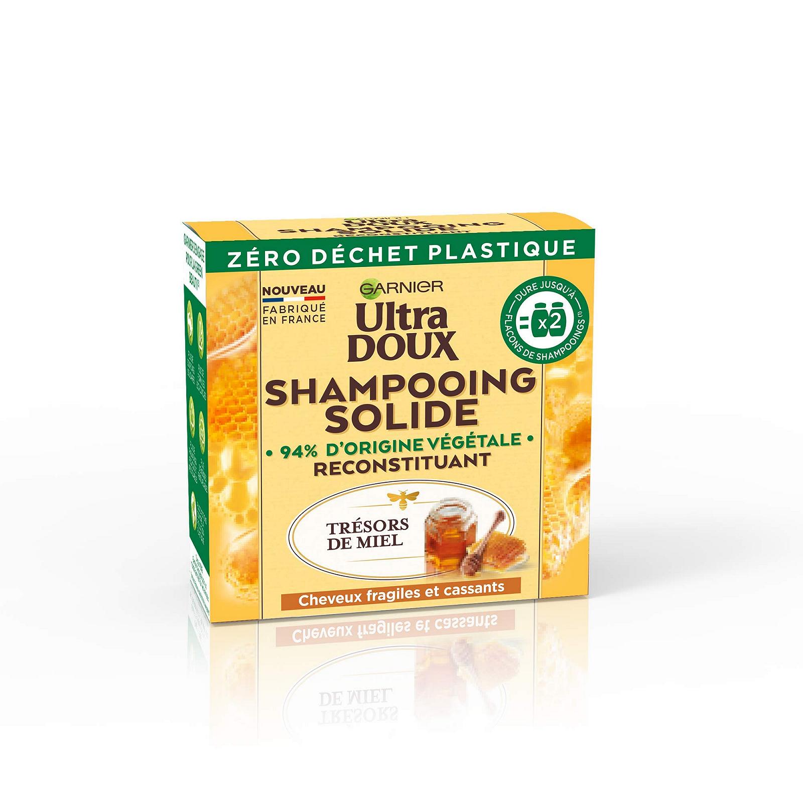 Шампунь Garnier Ultra Doux Trésors de Honig Твердий Мед/Бджолиний віск, 60 г, фото №1