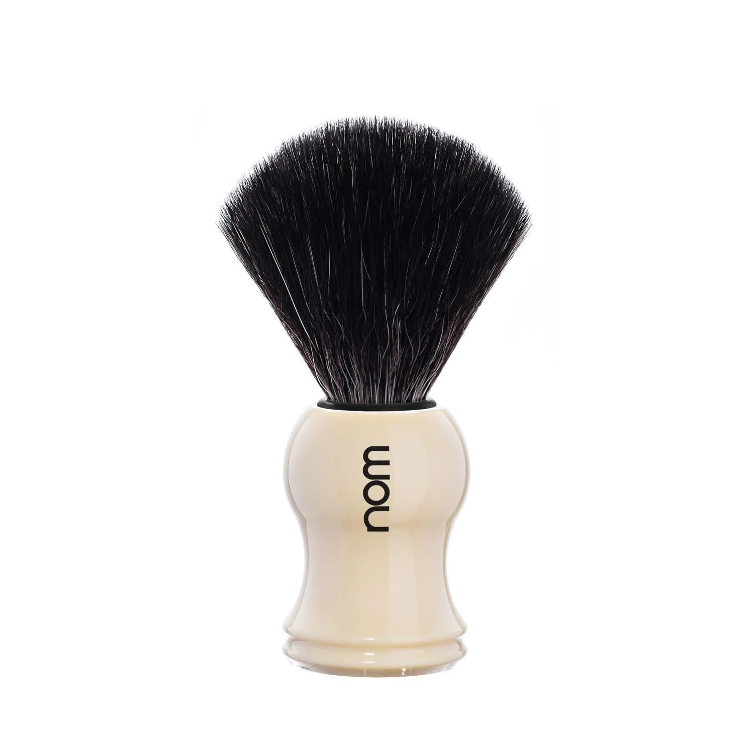 Помазок для бритья nom Gustav Series Black Fibre Пластик Кремовый, фото №1
