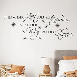 Наклейка на стіну GRAZDesign 070 "Spürche Nimm Dir Zeit um zu träumen" німецький текст - Фото 1