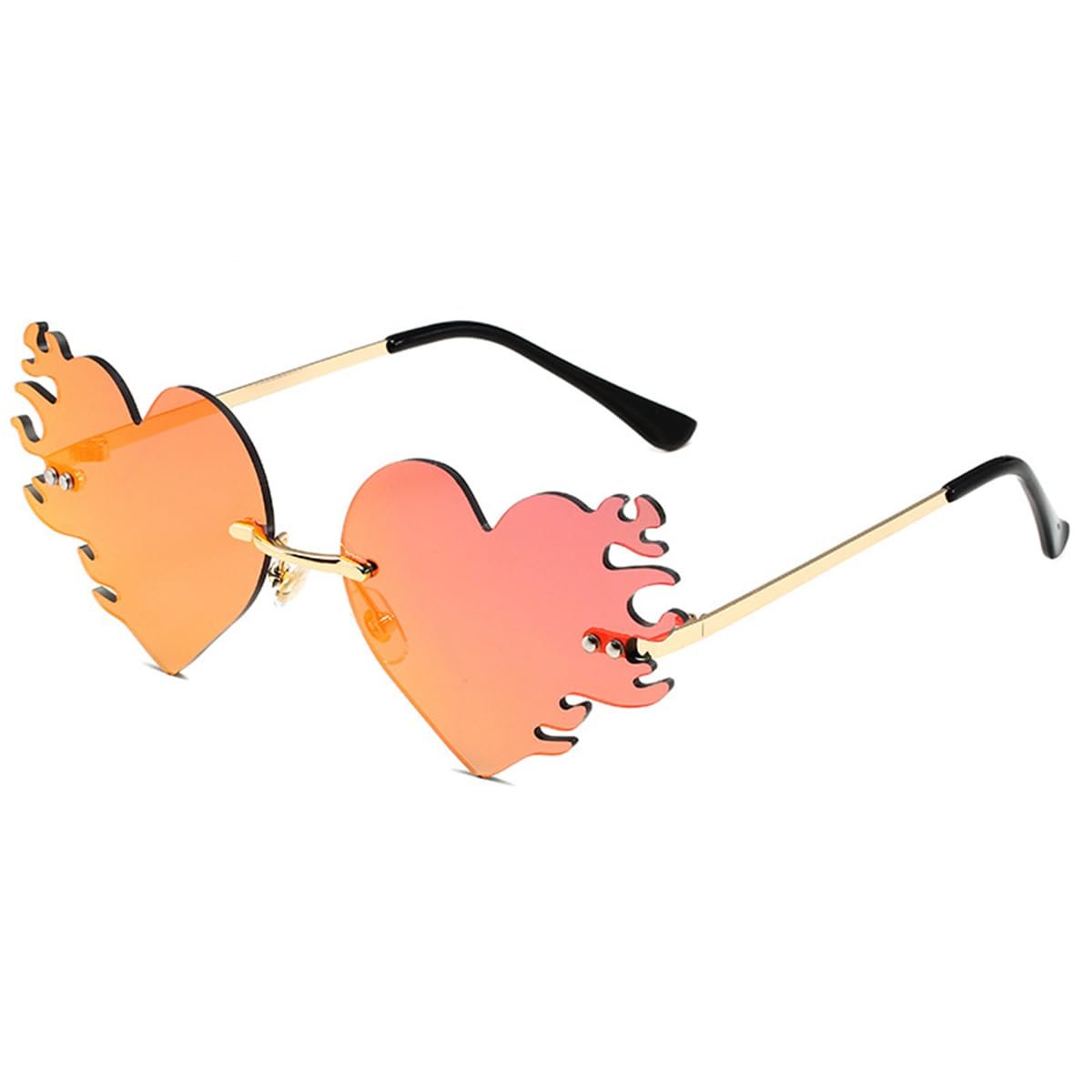 Солнцезащитные Очки Сердцевидные Без Оправы ANCLLO (2 Цвета), фото №3